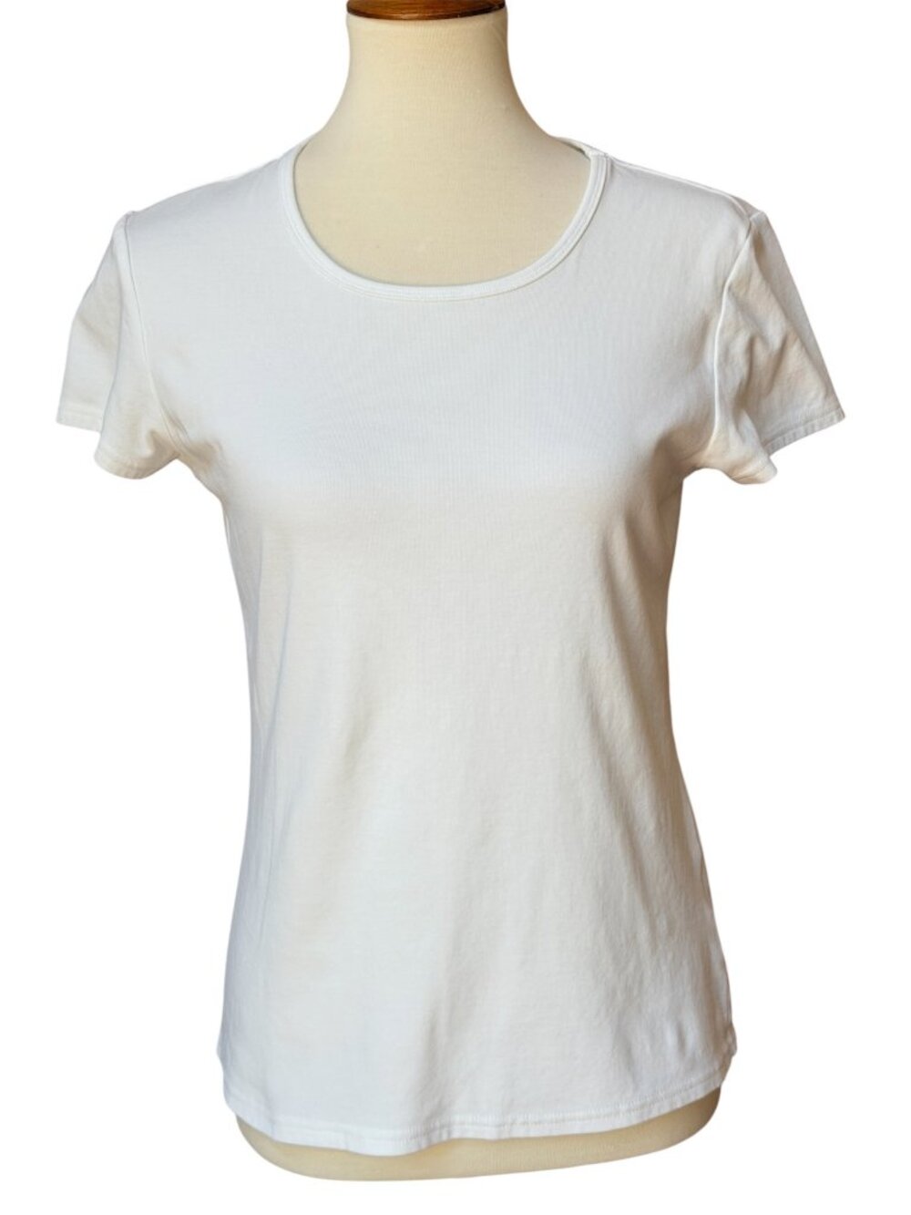 Company Ellen Tracy White Short Sleeve Tee Small